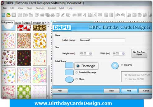 BirthdayCards Design Software software